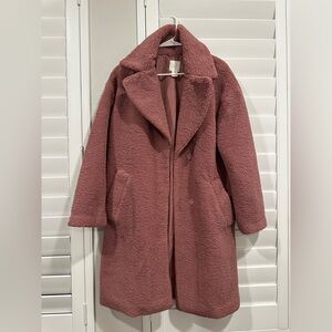 H&M long coat - mauve